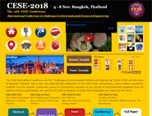 Tablet Screenshot of cese-conference.org
